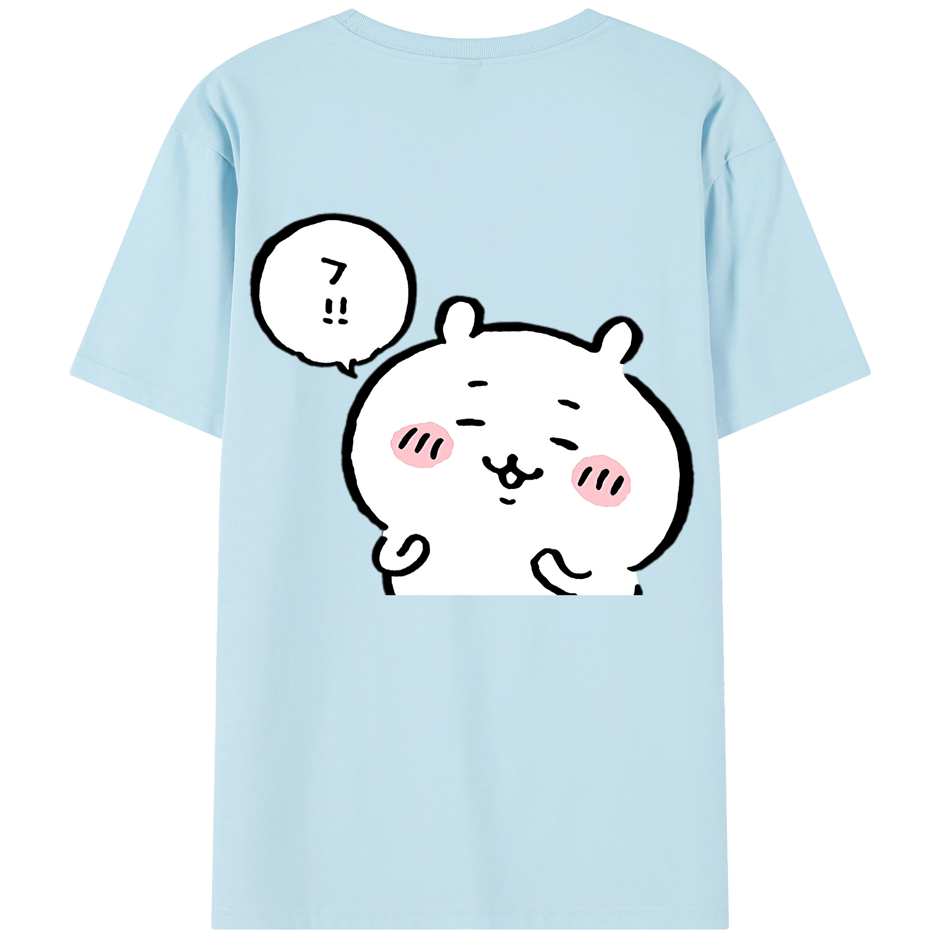 （画像用） ちいかわ ちいかわ Chii-kawa chiikawa 綿100％半袖Tシャツ（背面プリント）